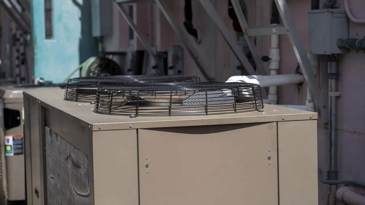 Packaged rooftop unit installed on a commercial building